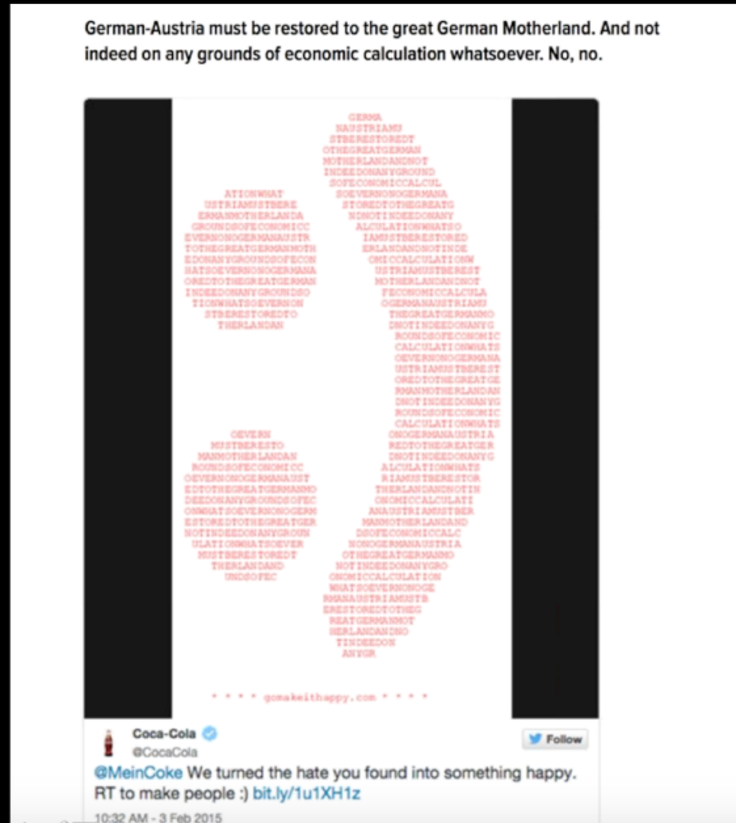 socialmedia2day's tweet photo. If you are a major brand, you can't mindlessly automate, even if you're Coca Cola. @nathomson #SMTLive http://t.co/xG9vJVTbbF