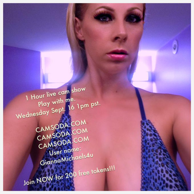 Don't miss my live @CamSodaLive show tomorrow. Follow them for fun! Sign up NOW for 200 tokens free!<a class="tags" href="/tag/camsodalive">@camsodalive</a>