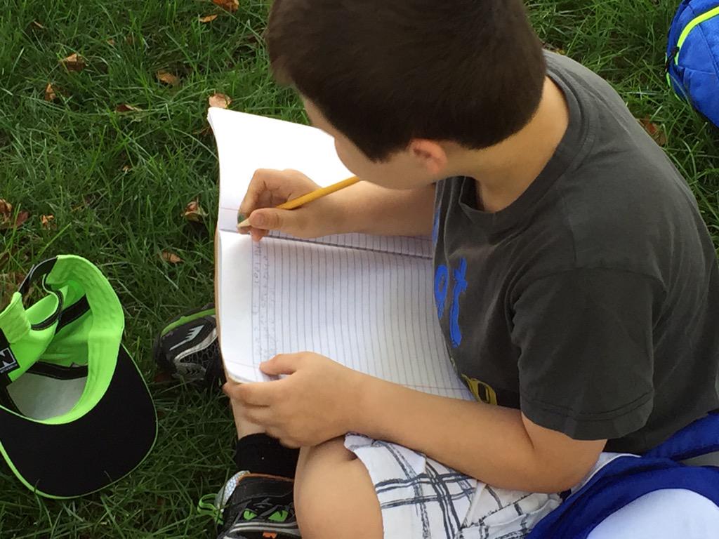 DrVickiLarson's tweet photo. 2nd grade journaling about what they learned at Farmer's Market! #wcusd200 #nutritionunit #farmtotable http://t.co/jHU4KhY94x
