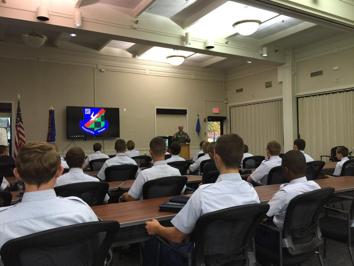 Cadets listening to C-130 pilot 1st Lt Sammartino, former <a href="/CivilAirPatrol/">Civil Air Patrol</a> cadet, at <a href="/910AW/">910aw</a>.