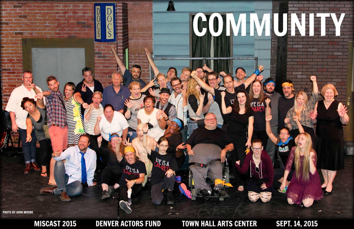 denveractorsfun's tweet photo. This is what it's all about. #Miscast2015. Thanks you to all. http://t.co/yB3Bg5t1HZ