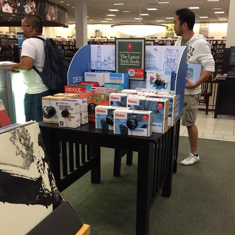sonias (@sonias) on Twitter photo I'm so excited! Our new kits hit the self of #barnesandnoble. Coming soon to <a href="/MakerShed/">Maker Shed</a> ! #arduino #RaspberryPi I'm so excited! Our new kits hit the self of #barnesandnoble. Coming soon to <a href="/MakerShed/">Maker Shed</a> ! #arduino #RaspberryPi