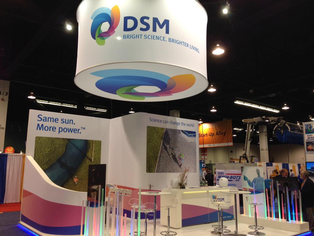 dsmfirmenich's tweet photo. RT @NSicchieri: Let the show begins, booth 731 @dsm @SPIConvention #SPIcon #solar #ARC #solarmaterials http://t.co/Xio3bejXGC