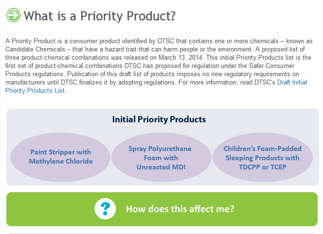 CaliforniaDTSC's tweet photo. Learn more about DTSC's #PriorityProduct program: http://t.co/txbOvyp7OV #SCP http://t.co/813VUhxLfx