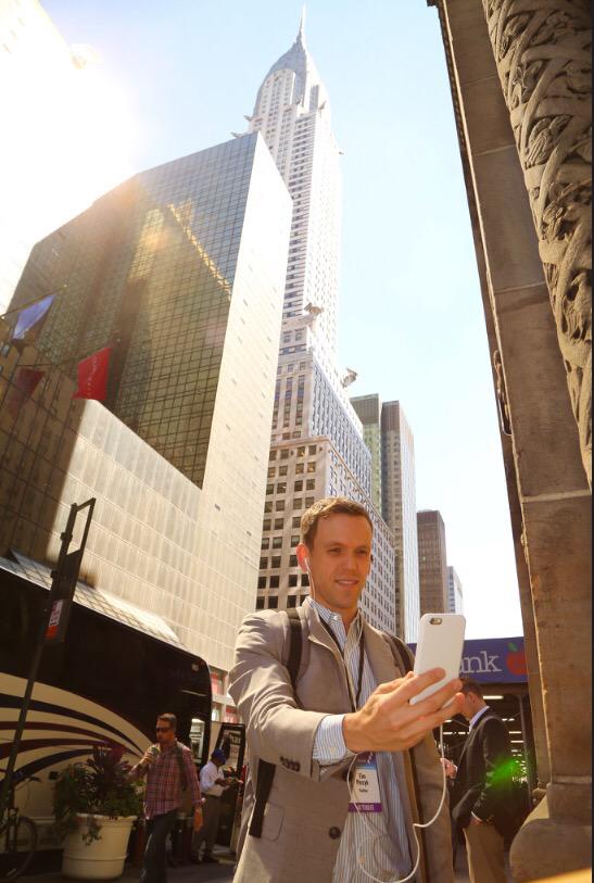 tperzyk's tweet image. Caught in the act at #cSsummit15 
(Video call, not selfie!)