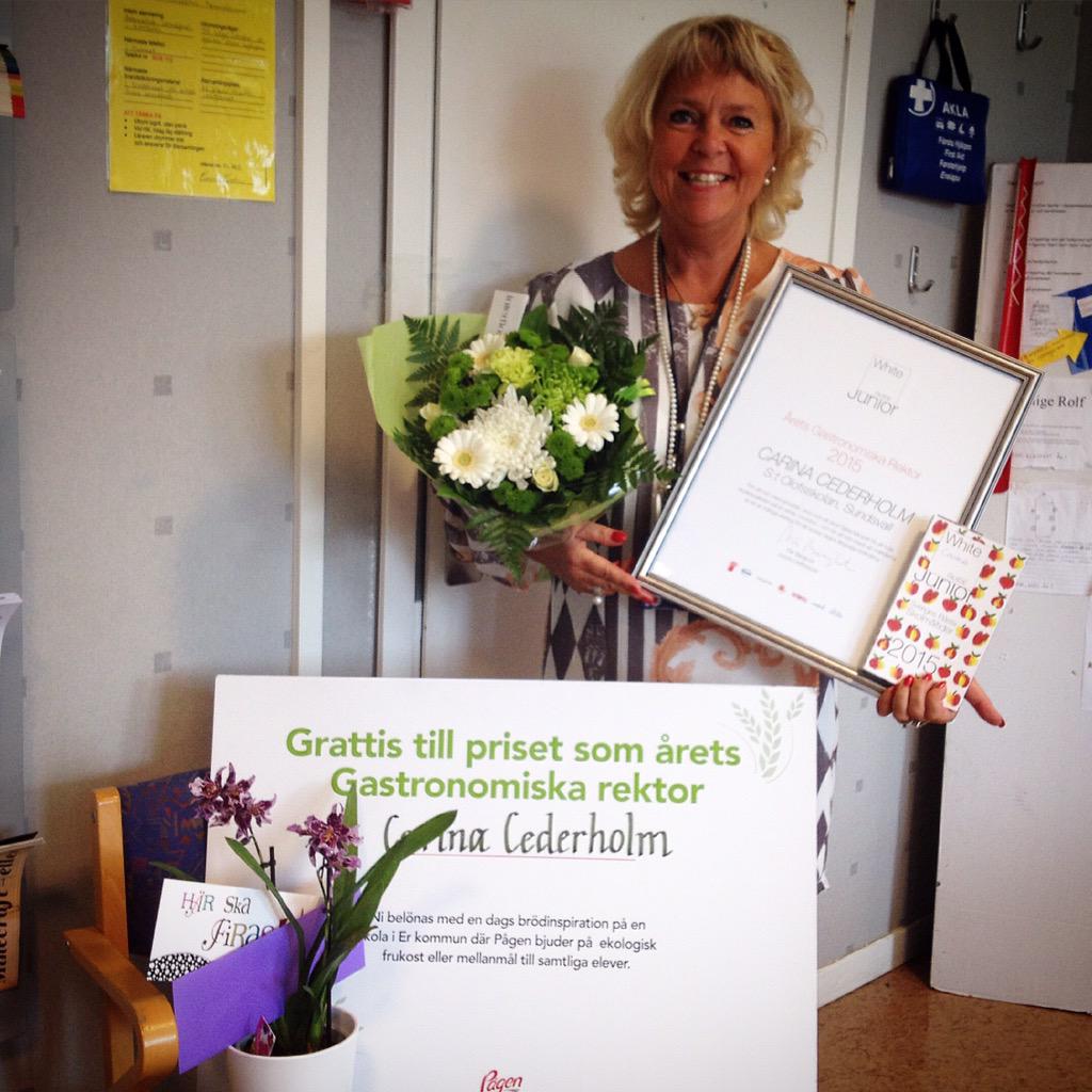 stolofsskolan's tweet photo. Årets Gastronomiska Rektor finns hos oss! Grattis Carina! http://t.co/wGFPqmf7Zj