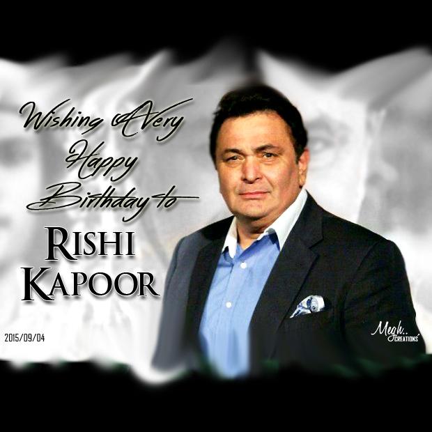Wishing a very happy birthday to Rishi Kapoor ji.... Wish you good health and happiness... 