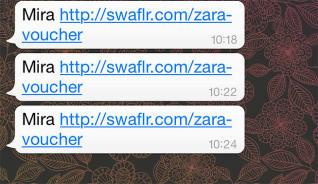 superdeporte_es's tweet photo. ¡Ojoooooooooo! Una estafa vía @WhatsApp usa los nombres de @hm , @ZARA y @Starbucks ---> http://t.co/sEUiJPfzLY http://t.co/Ox9TAg6fxs