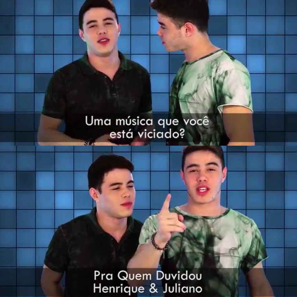 PeMeuPerfeito's tweet photo. Sempre soube que o Túlio tinha um bom gosto #mpn #henriqueejuliano http://t.co/dDkMpjdJJa