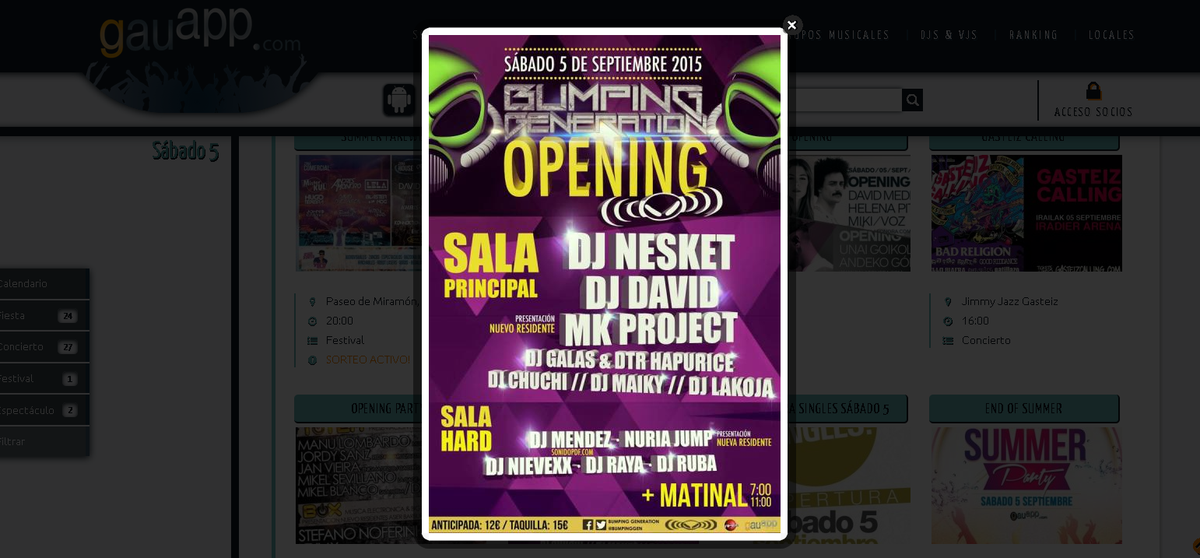 gauapp's tweet image. #bumping Sorteamos 3 entradas para el #opening de #Venecia con @DjNesket @kareaga95 en gauapp.com/agenda/detalle…!