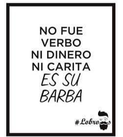 lobrows's tweet image. #DiccionarioChilangoAEspanol "No fue verbo ni dinero ni carita. Es su barba".