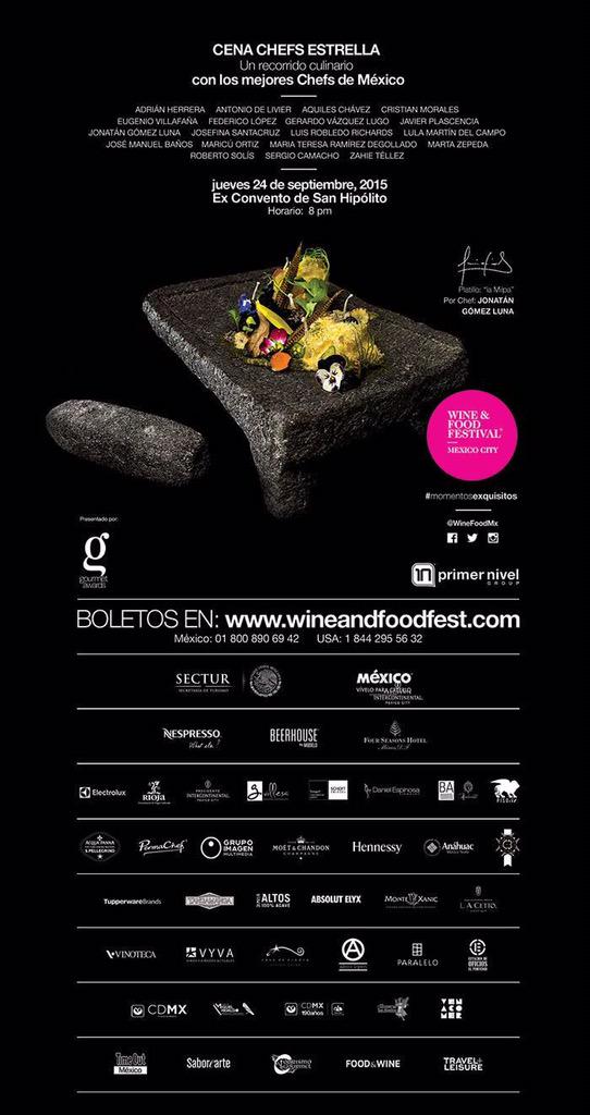 Te lo vas a perder? Pide informes con <a href="/WineFoodMX/">Wine & Food Festival</a>