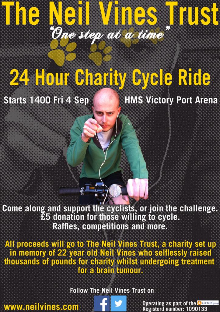 VinesNeil's tweet photo. Less than 24 hours to go until 24 hrs of cycling begins! Come along, join in and support.Also be in it to win prizes! http://t.co/CdjYEhnqDX