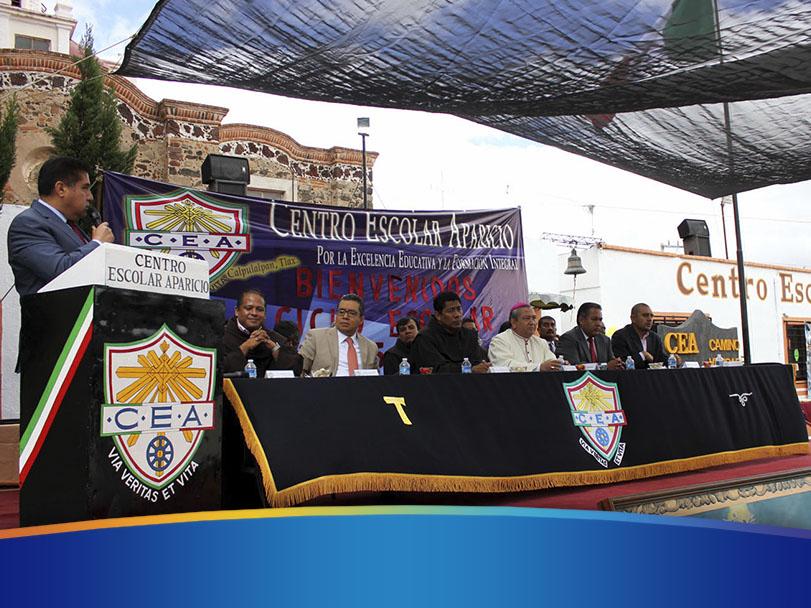 Gracias por haberme invitado al inicio de actividades del Centro Escolar Aparicio Campus Calpulalpan. #OrdenYProgreso