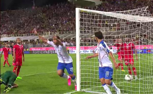 ITALIA-Malta: Risultato finale firmato ancora da Pellé - VIDEO Gol