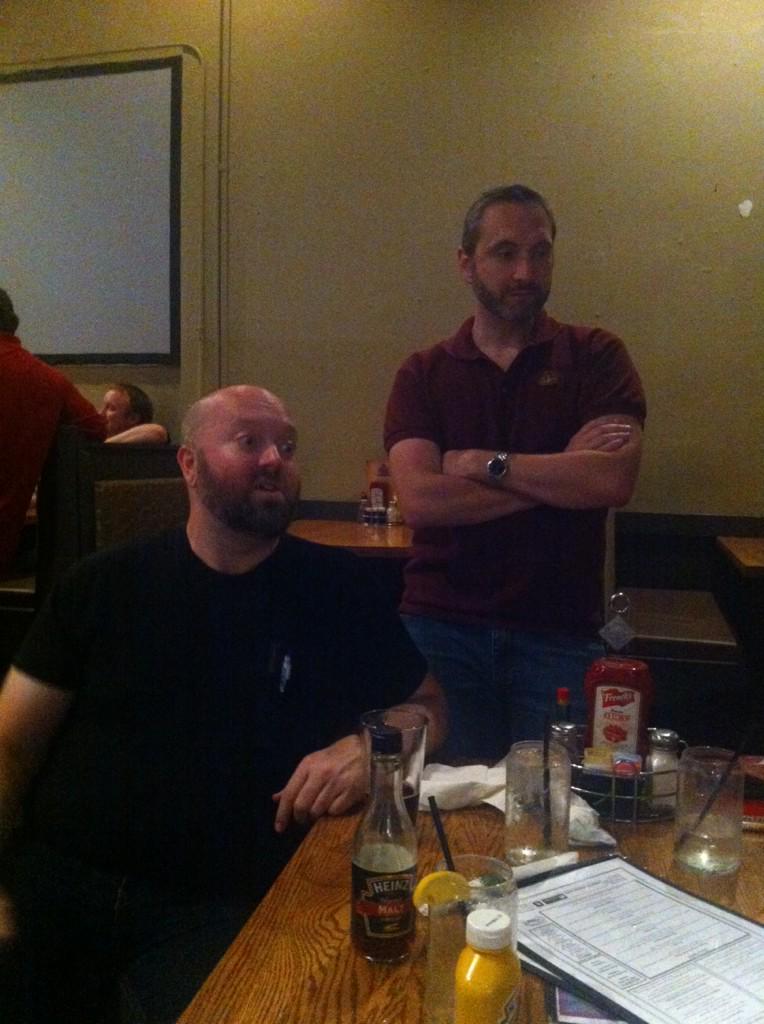 CampbellNow's tweet image. Yes @Supermighty I&apos;m on twitter. @jaygarmon is my only follower. #geekdinner