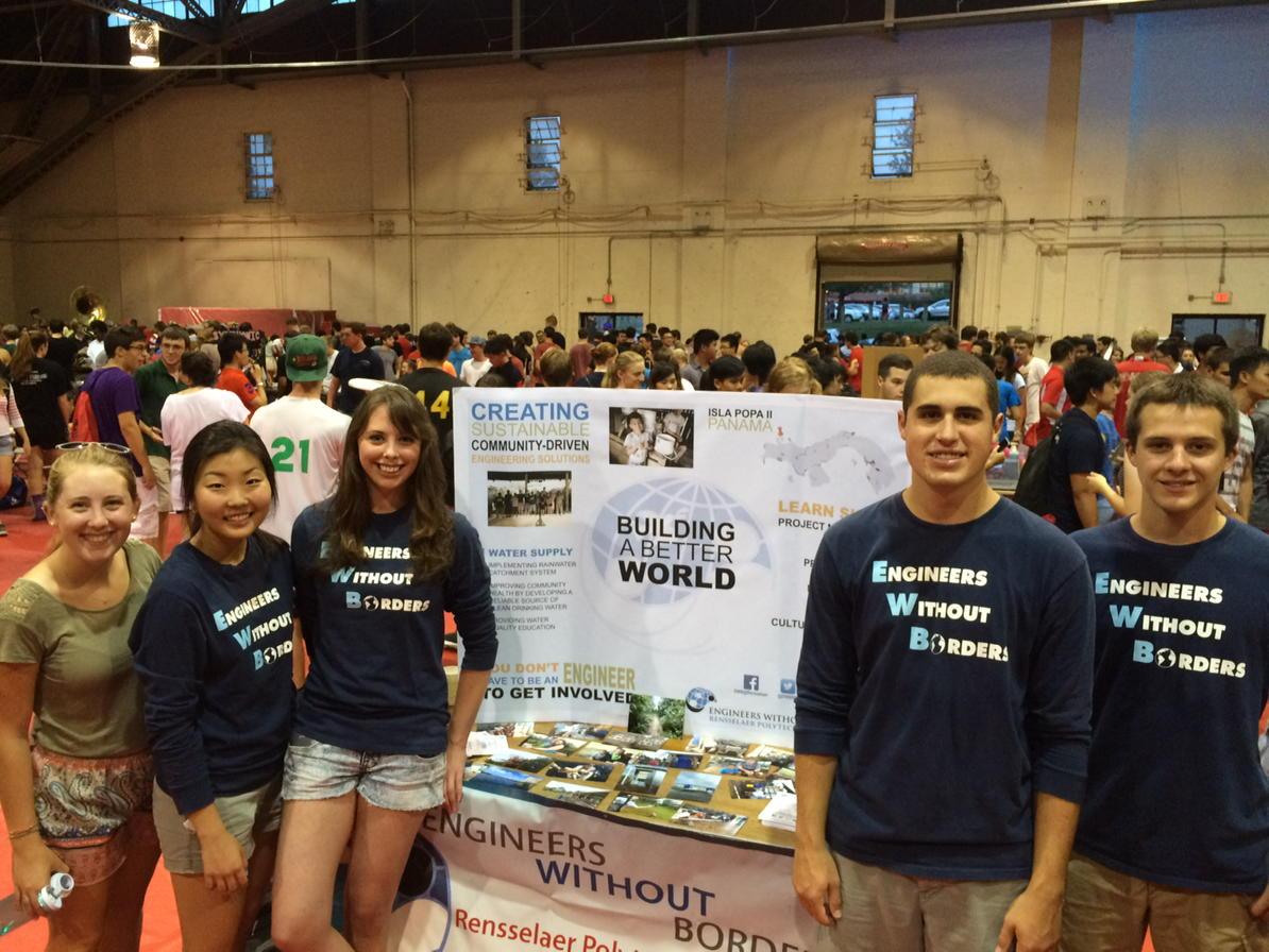 EWBRPI's tweet photo. Make sure to stop by our table at the Student Activities Fair to learn more about our Panama Project! http://t.co/86UGmtvQ9H