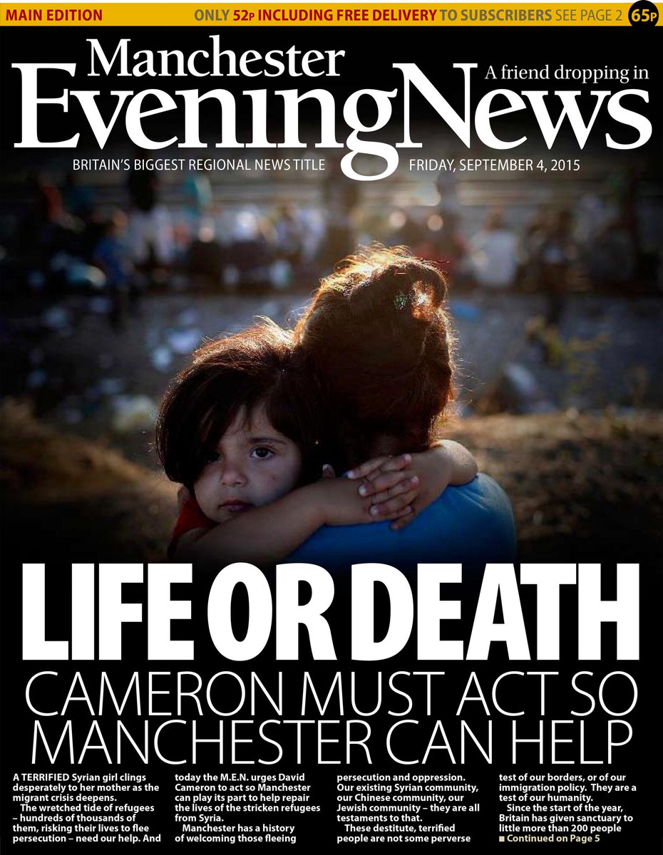 suttonnick's tweet photo. Friday's Manchester Evening News:
Life or death - Cameron must act so Manchester can help
#tomorrowspaperstoday http://t.co/xCssGXdAYA