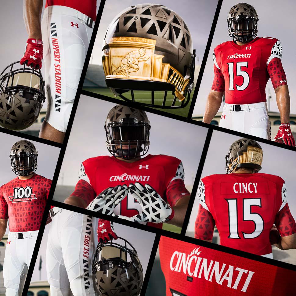 Cincinnati Bearcats on X: BREAKING: Special Edition red @UnderArmour  uniforms to be worn during homecoming #Nippert2015   / X