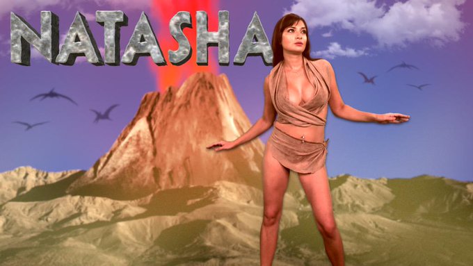Guess what my Naked Weather Theme is this week? Tune into @nakednews tonight! #sexy #cavegirl http://t<a href="/tag/sexy"class="tags"><span>#sexy</span></a><a href="/tag/cavegirl"class="tags"><span>#cavegirl</span></a>