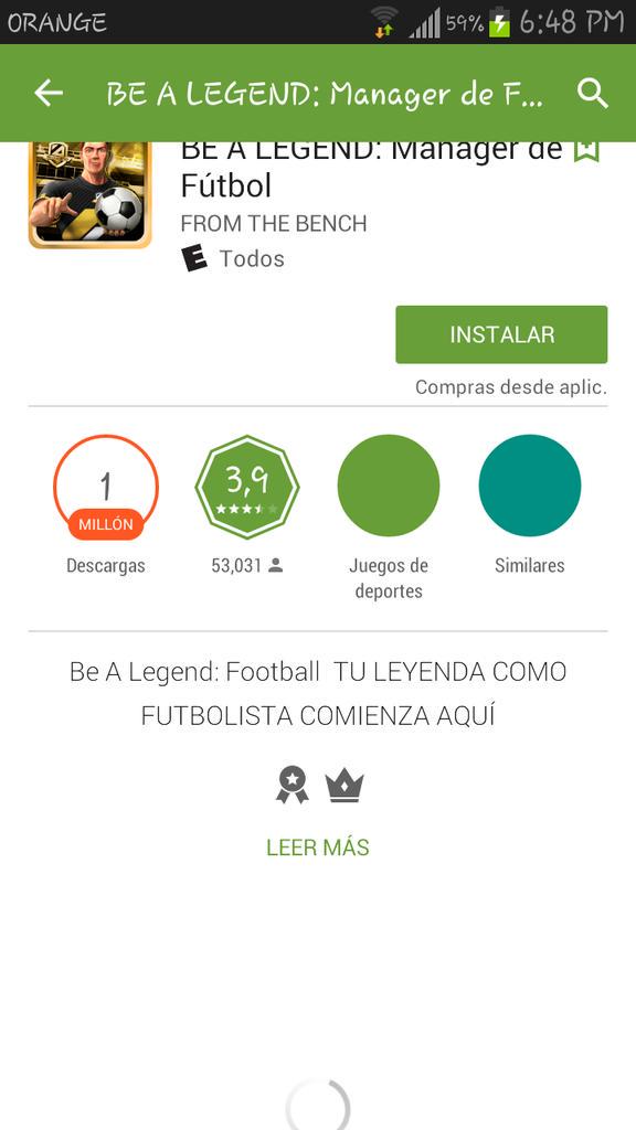 SotoNeiffy's tweet photo. Los apasionados por el football descarguen este juego http://t.co/CsYWJhLYJr