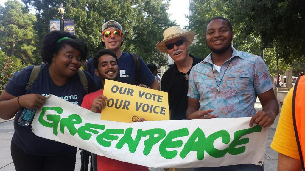greenpeaceusa's tweet photo. We’re honored to be joining @NAACP’s Voting Rights Rally today. Act to #RestoreTheVRA >> http://t.co/ZkXJUAsyTh http://t.co/SOMeoIxx2z