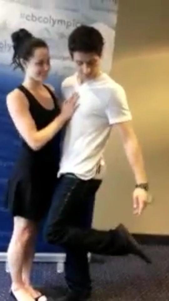 niceiceprincess's tweet photo. From the moment today is #HPC2015 day, #TBT to HPC 2013 with @tessavirtue and @ScottMoir 😊 video credit to @skatingpj http://t.co/nSv8g62QOs