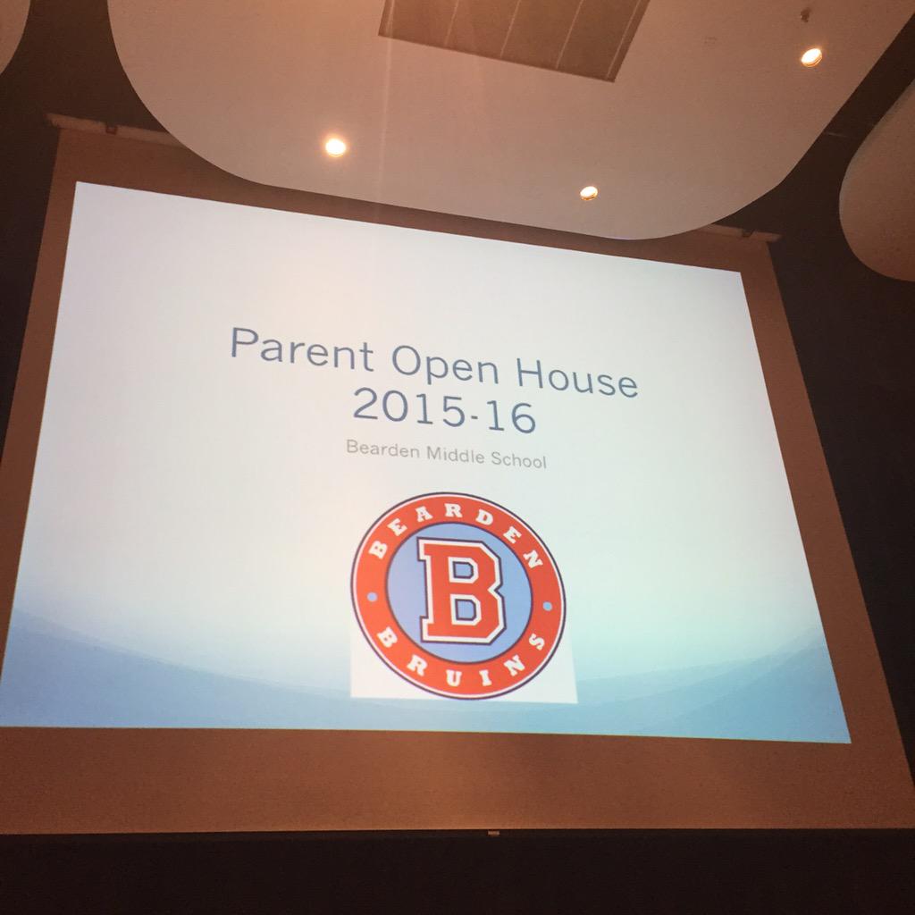 Mommy time <a href="/beardenmiddle/">Bearden Bruins</a> for 7th grade Open House.