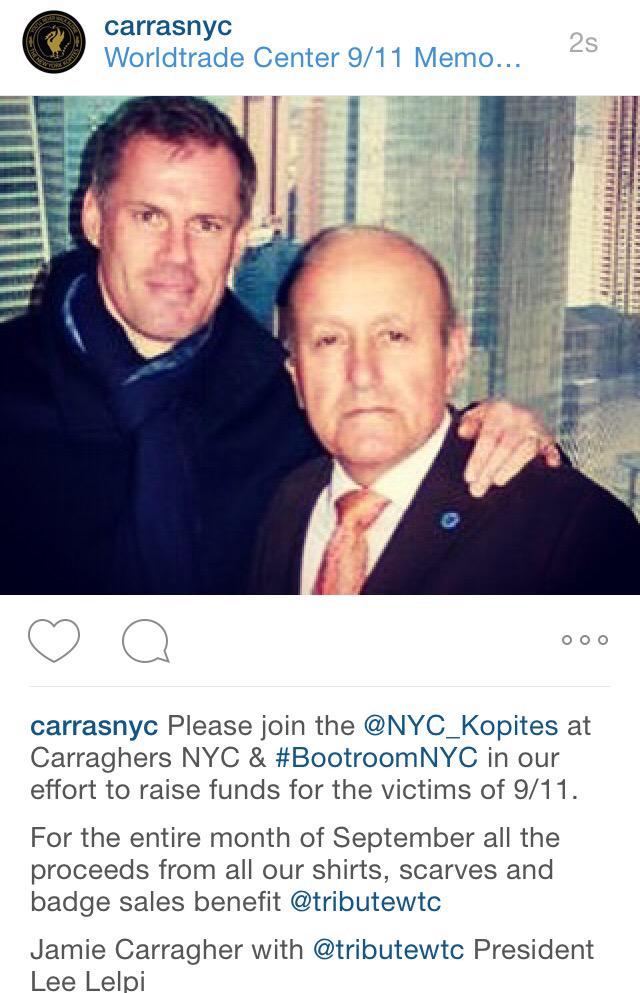 NY KOPITES (@nyckopites) on Twitter photo This September all proceeds from <a href="/CarrasNYC/">Carraghers New York</a> & #BootroomNYC <a href="/TheIApub/">Irish American</a> merchandise benefit 9/11 victims @TributeWTC This September all proceeds from <a href="/CarrasNYC/">Carraghers New York</a> & #BootroomNYC <a href="/TheIApub/">Irish American</a> merchandise benefit 9/11 victims @TributeWTC