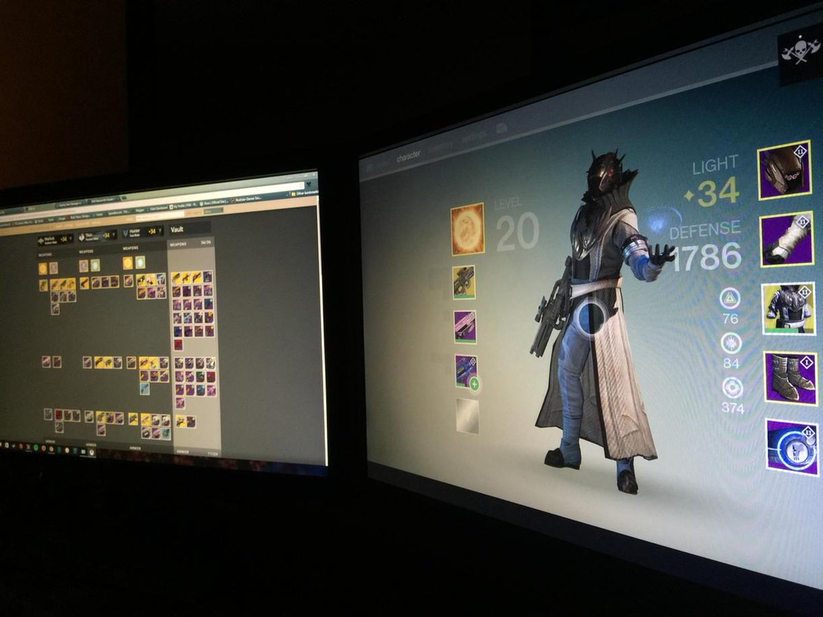 yoitscrowley's tweet photo. This is my warlock #destiny #yearonegear and how I roll using #thisisDIM http://t.co/H64iBJ5V4e