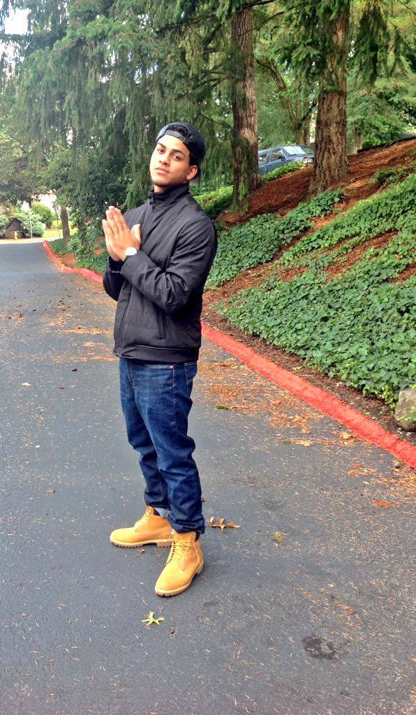 timbs in the rain