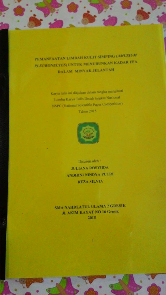 Mohon doanya, siswa SMA NU 2 Gresik mengikuti KIR FMIPA Universitas Negeri Malang