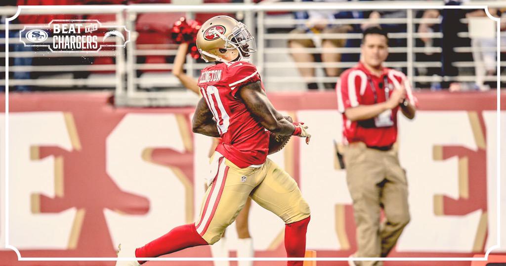 That @GamecockFB connection @DylanPThompson to @BruceEllington for 70 yards! #SDvsSF