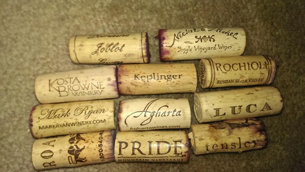 TedOnWine's tweet photo. Long over due but a few corks from the wine tasting auction item #allsaintsdallas http://t.co/orgtBGke5h