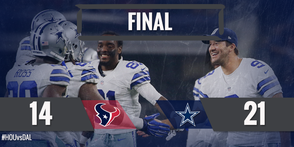 dallascowboys's tweet photo. On to the regular season! 

#Cowboys beat #Texans in the preseason finale. #HOUvsDAL http://t.co/pgtY3lx9Jy