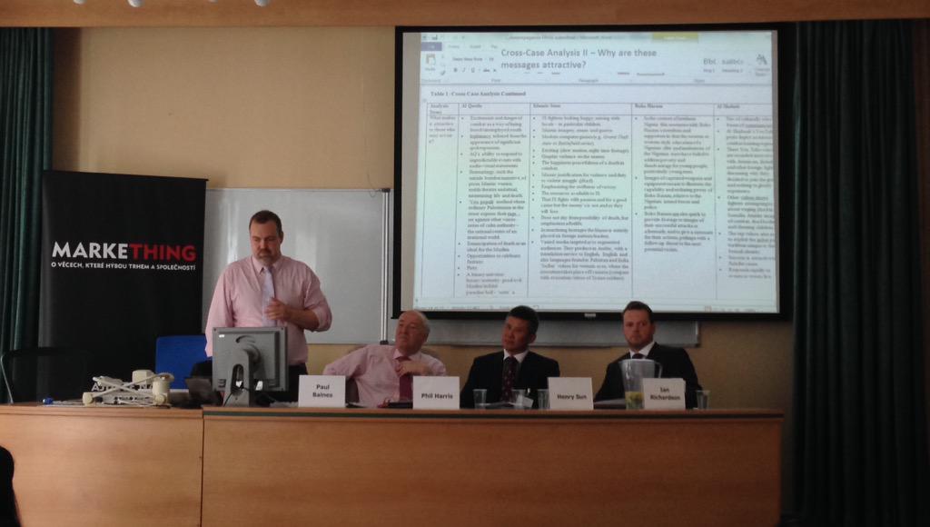 anselmoCZ's tweet photo. Look,@DrPaulBaines and @Machiavelli0087,Henry and Ian - gentlemen co-ordinated their choice of shirt #IPMC #ipmc2015 http://t.co/hX1Gxln8Tn