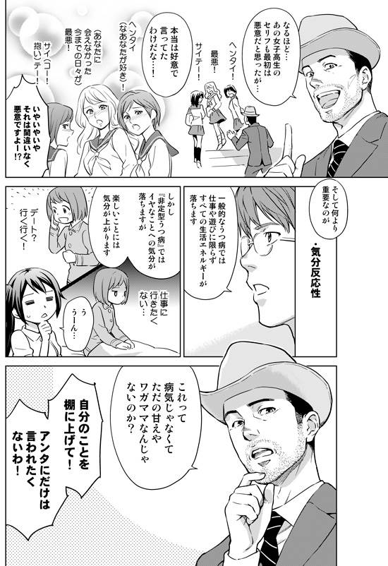 新型うつ病（非定型うつ病）の見分け方  