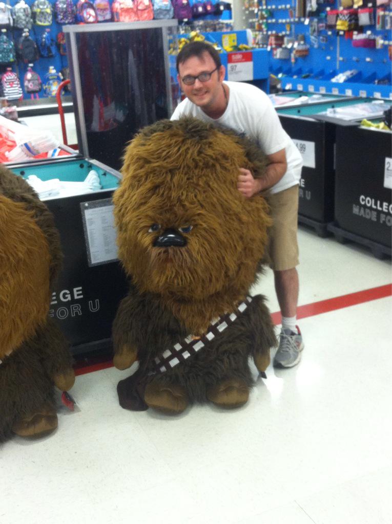DavidKost's tweet photo. @CityofChampyinz @twigglesMG @Target #ForceFriday was very good to me! Won the giant Chewbacca giveaway! http://t.co/L2Rpu7q5vw