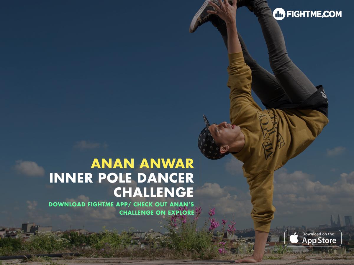 FightMeApp's tweet image. Join @AnanAnwar ’s challenge &amp;amp; show him your Inner Pole Dancer. Most creative video wins a @TeamFarang t-shirt. BOOM.
