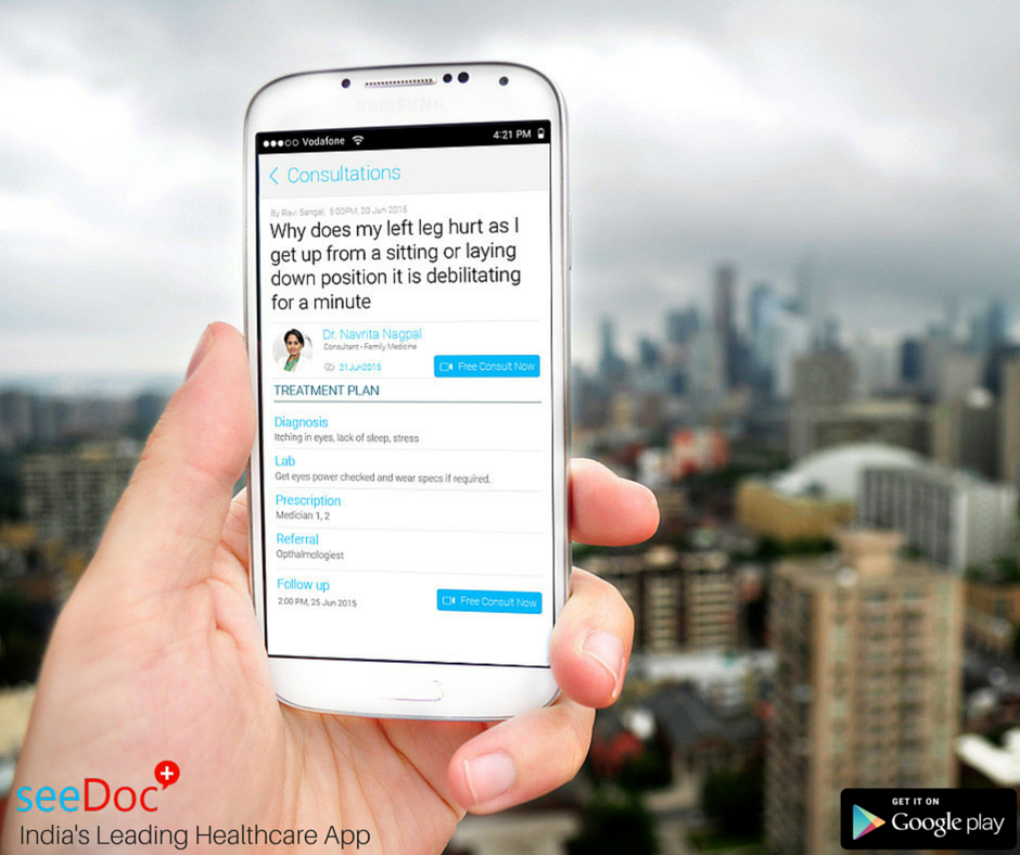 TeamseeDoc's tweet photo. Download seeDoc app &amp; consult doctor-ask health queries from anywhere anytime #ConsultFree #YouDeserveBetter #health http://t.co/Kqfql1wQuT