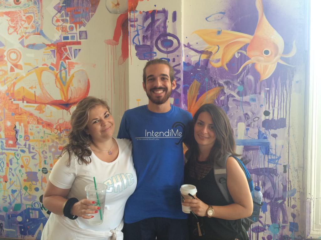 IntendiMe's tweet photo. From the left our CEO, CTO & CMO at @Meetup #InnLabNY15 @UnicaLiaisonOff @innovlab #startupattitude #deaf #innovation http://t.co/Ybsh43o8ns