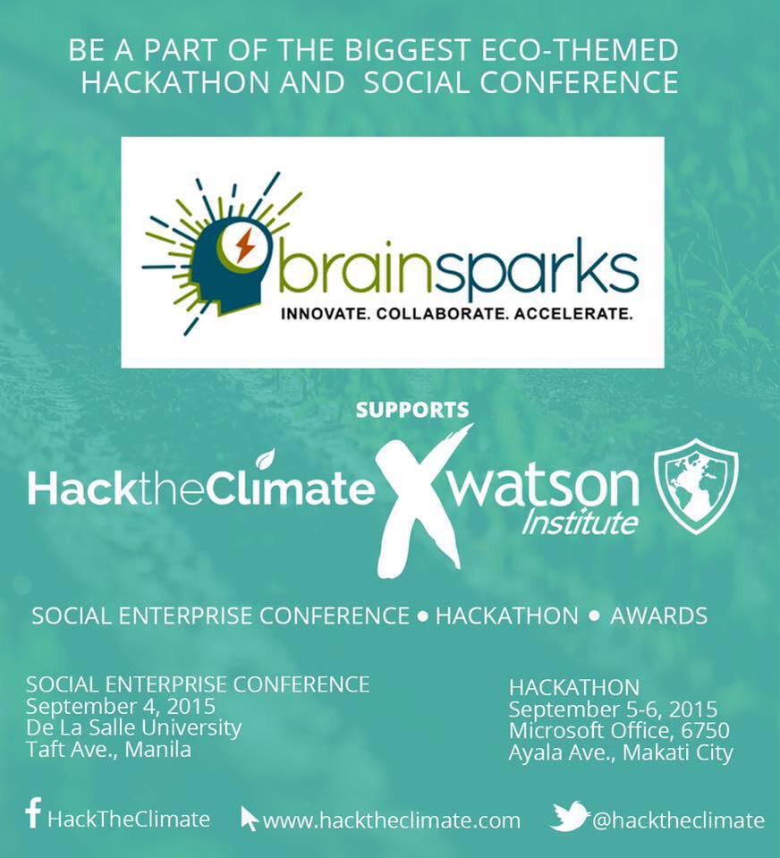 brainsparksph's tweet image. See you all today! #HackTheClimate #BrainsparksPH
