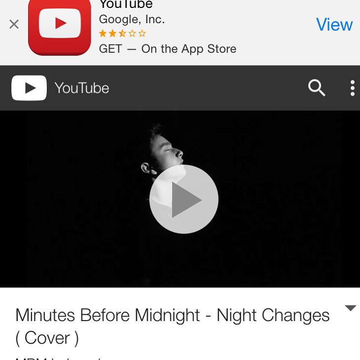 Minutes before midnight cover on YouTube