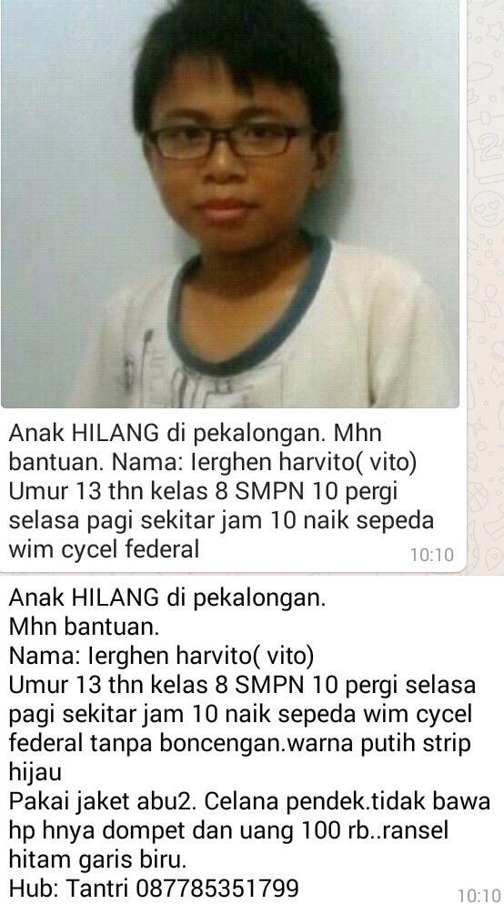 Dorkesmon's tweet photo. Ah ntr juga pulang min,paling lgi diwrnet tuh anak 
@RadioElshinta :Anak hilang, semoga cepat ditemukan  http://t.co/XnGi8c9VBA”