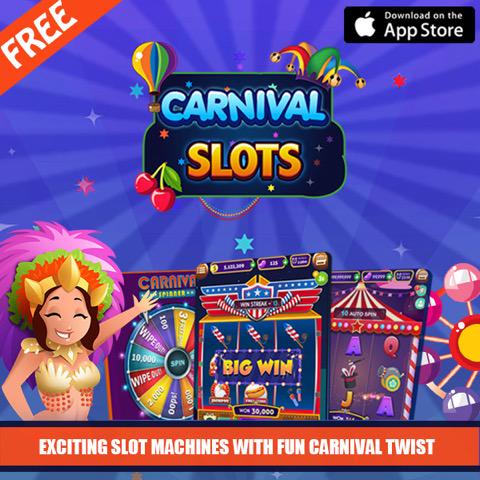 carnivalslots's tweet image. Download. Bet. Spin! Carnival Slots Now LIVE on the iOS @AppStore Get it #free apple.co/1VyTEDH #slots #casino