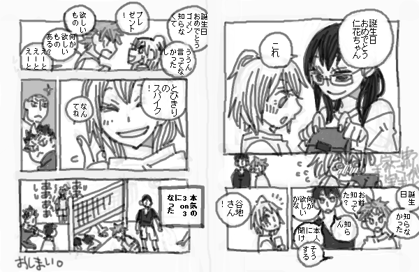 谷地仁花生誕祭15 を含むマンガ一覧 ツイコミ 仮