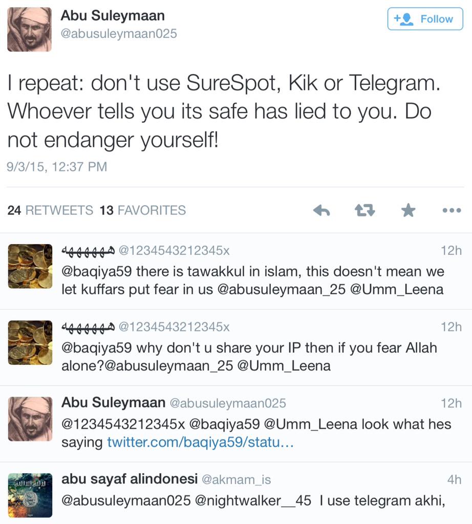 DivaKnevil's tweet photo. #Surespot #IslamicState #JunaidHussain #AbuHussainAlBritani http://t.co/8yHanYS4jg