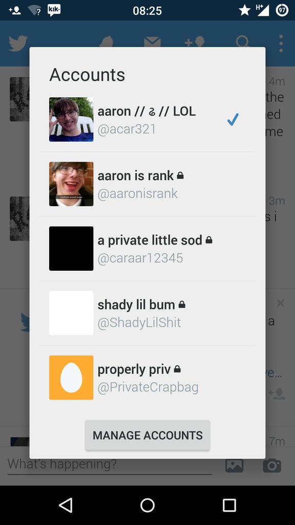 acar321's tweet image. i have my accounts signed in in order of privacy

feel free to request any

the bottom one may not be accepted
#2will