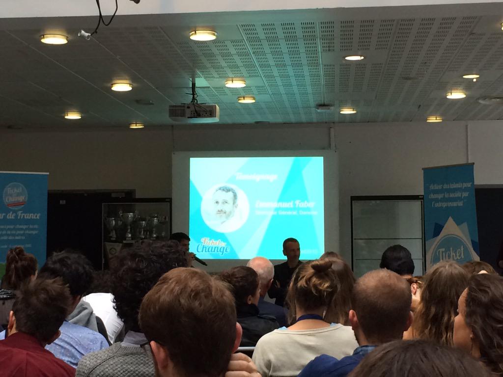Impakters's tweet photo. #ticket2015 Impressionnante et inspirante discipline de vie d'Emmanuel Faber ! Gestion énergie, espace de liberté. http://t.co/NjuEnlwCsG