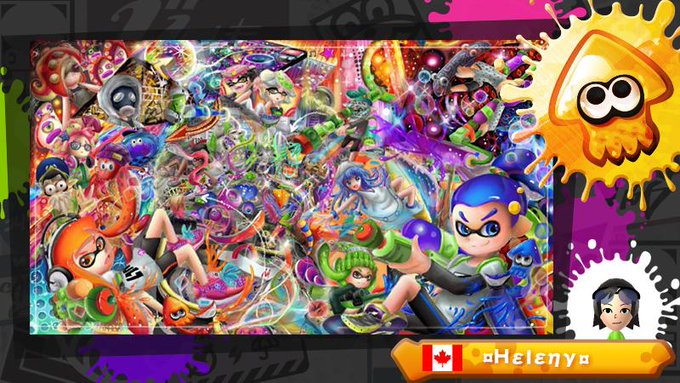 スプラトゥーン ミバースで絵心教室とコラボ いかしたイカコンテスト 結果発表された Splatoonwiiu ゲームれぼりゅー速報